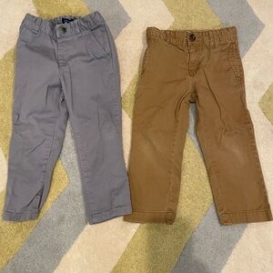 3t grey and brown dress pants bundle